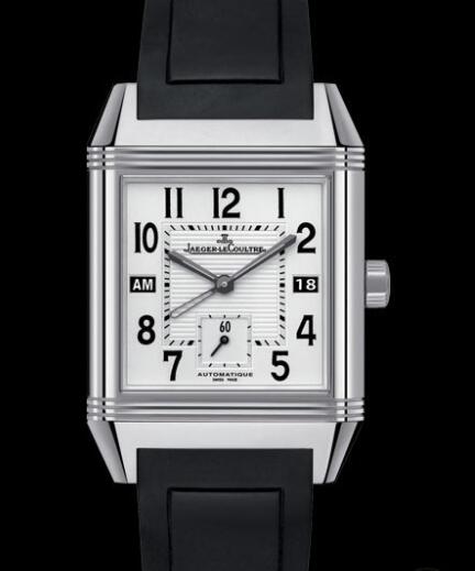 Replica Jaeger Lecoultre Reverso Squadra Hometime Q7008620 Steel - Rubber Bracelet Watch