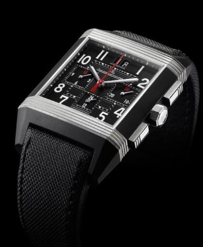 Replica Jaeger Lecoultre Reverso Squadra Chronograph GMT Parlermo Open Q701847C Steel - Vulcanised Rubber Watch