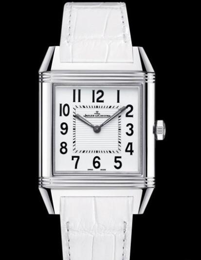 Replica Jaeger Lecoultre Reverso Squadra Classic Watch Q7068420 Steel - White Alligator Strap