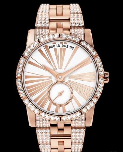 Replica Roger Dubuis Watch Excalibur 36 RDDBEX0381 Or Rose - Diamonds