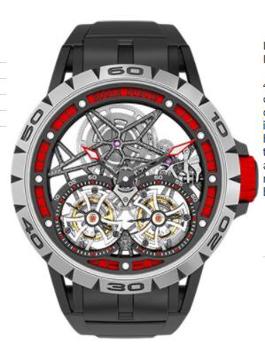 Roger Dubuis Excalibur Spider Skeleton 47 Double Flying Tourbillon Limited Edition Watch Replica RDDBEX0481