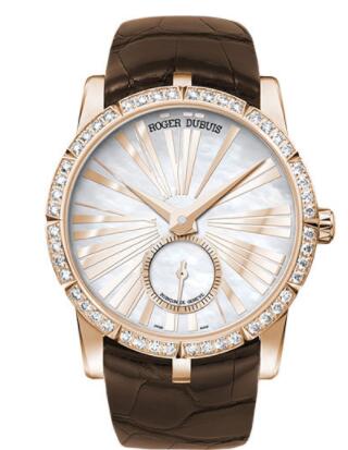 Roger Dubuis Excalibur 36 Automatic Jewellery Watch Pink Gold Replica RDDBEX0493