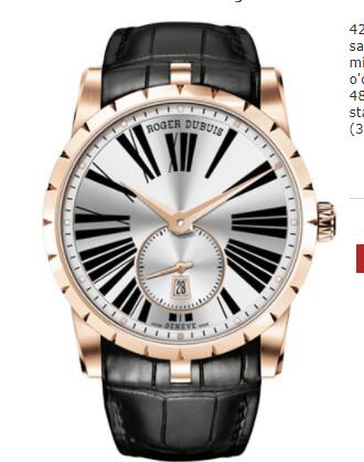 Roger Dubuis Excalibur 42 Automatic Watch Pink Gold Replica RDDBEX0538
