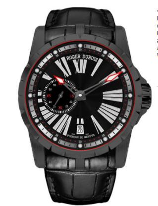 Roger Dubuis Excalibur 45 Automatic With Date and Micro-Rotor Watch DLC Titanium Replica RDDBEX0542