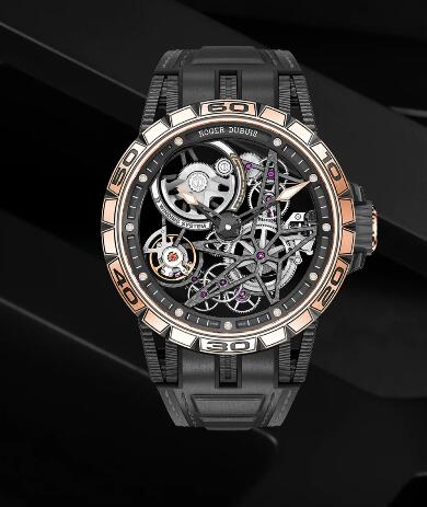 Roger Dubuis Excalibur Spider Skeleton automatic RDDBEX0615 Replica Watch Titanium Black
