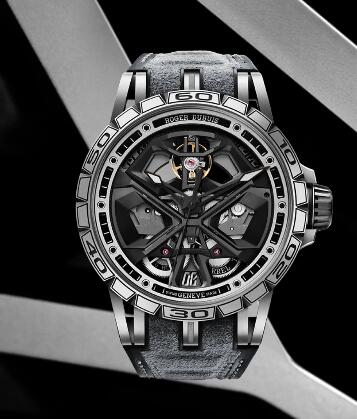 Roger Dubuis Excalibur Spider Huracán RDDBEX0748 Replica Watch Titanium Grey