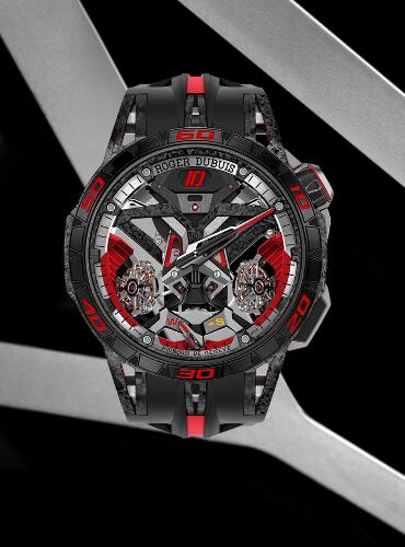 Roger Dubuis Excalibur Spider One-Off RDDBEX0765 Replica Watch Carbon Manual Black