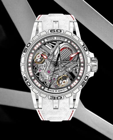 Roger Dubuis Excalibur Spider Aventador S RDDBEX0773 Replica Watch Carbon White