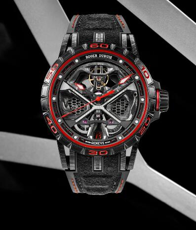 Roger Dubuis Excalibur Spider Huracán Performante RDDBEX0784 Replica Watch Titanium Black