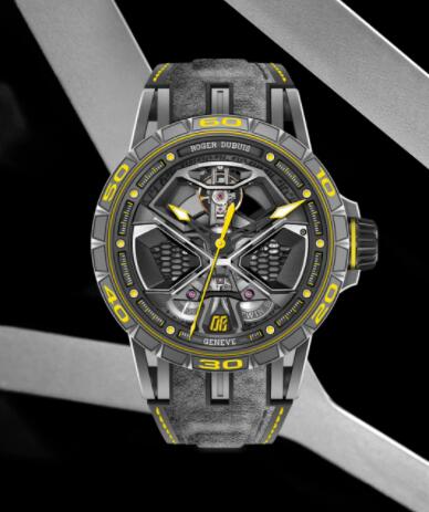 Roger Dubuis Excalibur Spider Huracán Performante RDDBEX0792 Replica Watch Titanium Automatic Black