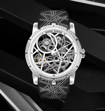 Roger Dubuis Excalibur Blacklight RDDBEX0834 Replica Watch White gold Automatic