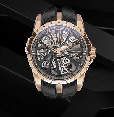 Roger Dubuis Excalibur Diabolus in Machina RDDBEX0840 Replica Watch Rose gold Flying tourbillon