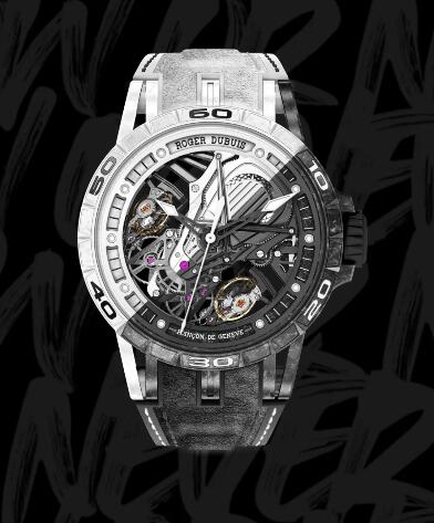 Roger Dubuis Excalibur Spider Aventador S RDDBEX0924 Replica Watch Carbon Manual Black