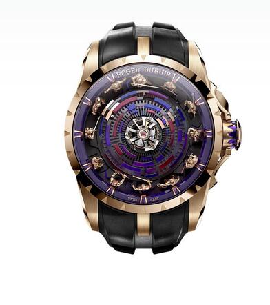 2022 Roger Dubuis Knights of the Round Table Monotourbillon Pink Gold Replica Watch RDDBEX1025