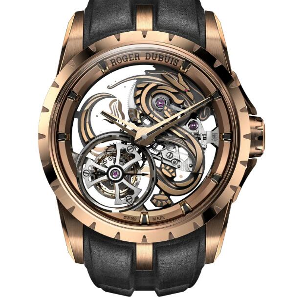 ROGER DUBUIS Excalibur Dragon Monotourbillon Replica Watch RDDBEX1111