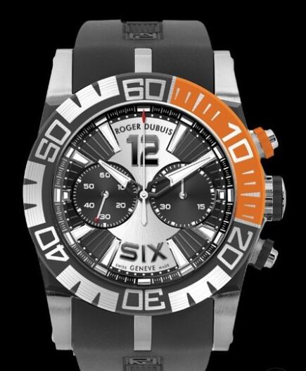 Replica Roger Dubuis EasyDiver Chronographe RDDBSE0254 Watch Steel - Rubber