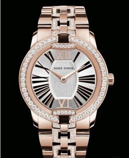 Replica Roger Dubuis Watch Velvet Joaillerie RDDBVE0004 Or Rose - Diamonds