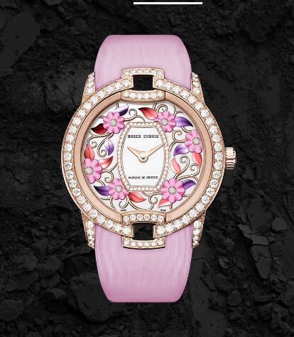Roger Dubuis Velvet Blossom Velvet Pink - Pink Gold RDDBVE0049 Replica Watch Rose gold Pink