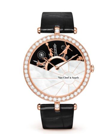 Replica Van Cleef & Arpels Lady Arpels A Day in Paris Watch VCARO3ZA00