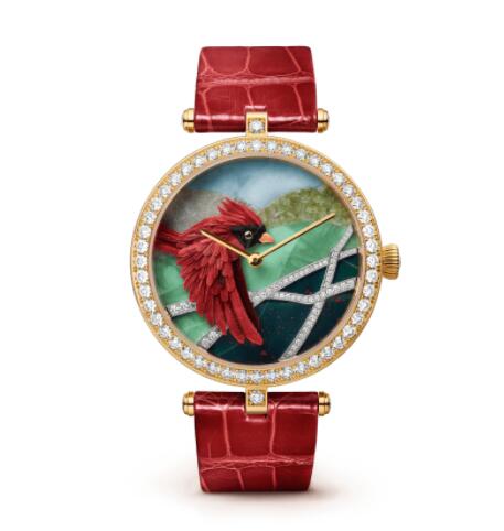 Replica Van Cleef & Arpels Lady Arpels Cardinal Carmin Watch VCARO4KA00