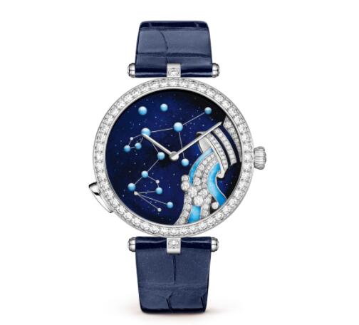 Replica Van Cleef & Arpels Lady Arpels Zodiac Lumineux Aquarius watch VCARO8TV00