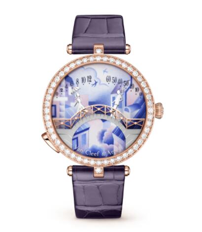 Replica Van Cleef & Arpels Lady Arpels Pont des Amoureux Jour watch VCARO8TZ00