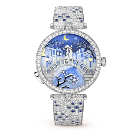 Replica Van Cleef & Arpels Lady Arpels Pont des Amoureux Hiver watch VCARO8U300