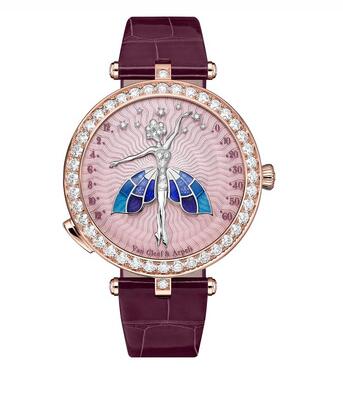 Van Cleef & Arpels Lady Arpels Ballerine Enchantée Rose Gold Replica Watch VCARPBER00