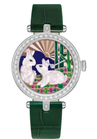 Replica Van Cleef & Arpels Lady Duo de Lapins Watch VCARPBJY00