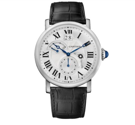 Replica Cartier Rotonde de Cartier watch Large Date Retrograde Second Time Zone and Day Night Indicator W1556368