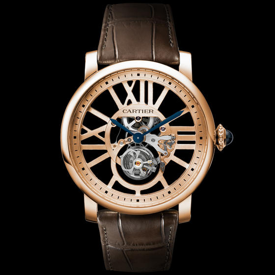 Fine Cartier ROTONDE DE CARTIER FLYING TOURBILLON watch W1580046