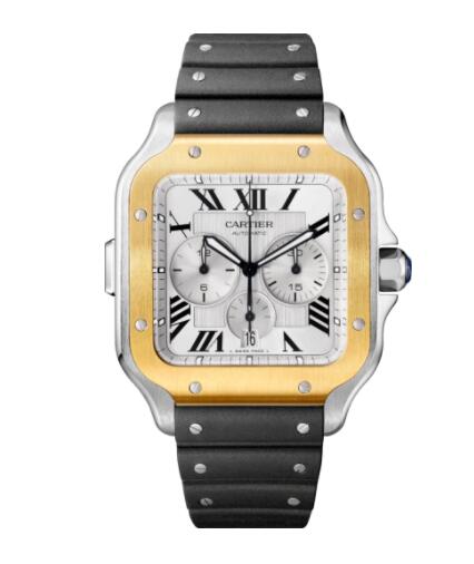 Replica Cartier Santos de Cartier Chronograph watch W2SA0008