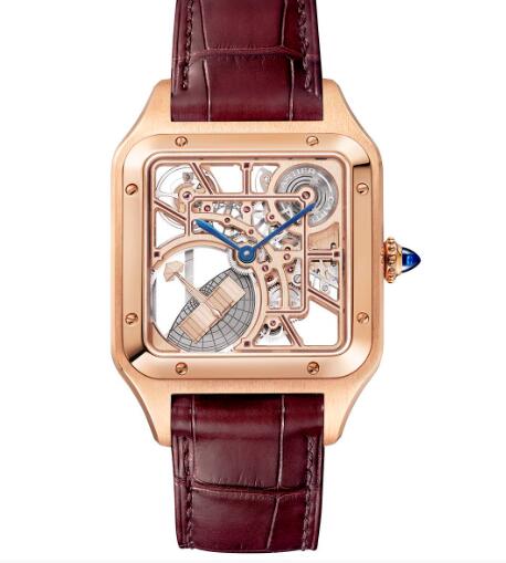 Cartier Santos-Dumont Squelette Micro-Rotor Replica Watch WHSA0030