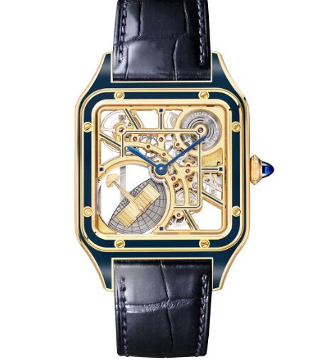 Cartier Santos-Dumont Squelette Micro-Rotor Replica Watch WHSA0031