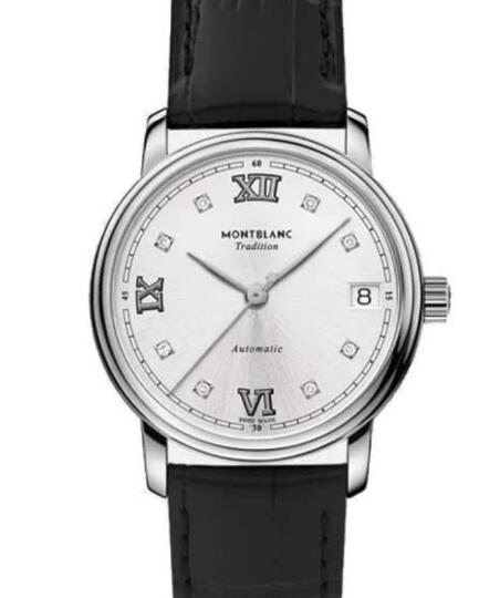 Montblanc Tradition Automatic Date 32 mm mb128689 replica watch